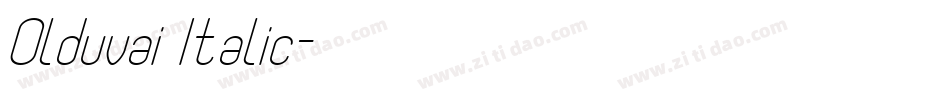 Olduvai Italic字体转换